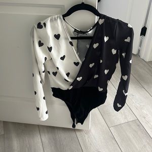 PRETTY LITTLE THING Hearted Body Suit